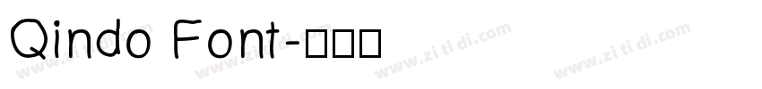 Qindo Font字体转换